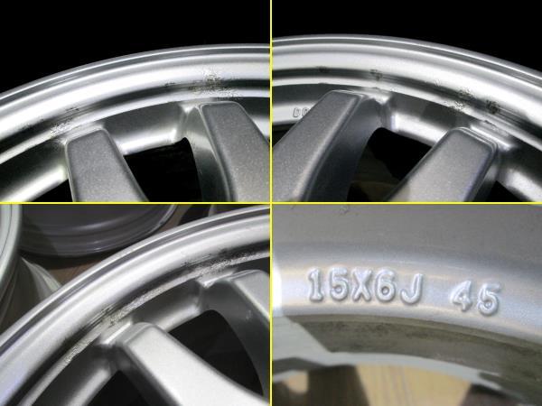 ★【即決】トヨタ 30プリウス前期 キャップ無し 15x6J+45 中古4本◆送料:全国一律4400円(北海道4900円)(沖縄、離島発送不可)★個人宅配達OK_画像8