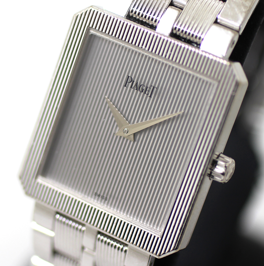 【PIAGET】ピアジェ プロトコル ウォッチ K18WG ホワイトゴールド 112.7ｇ Ref.50154 M601D クォーツ 腕時計の画像3
