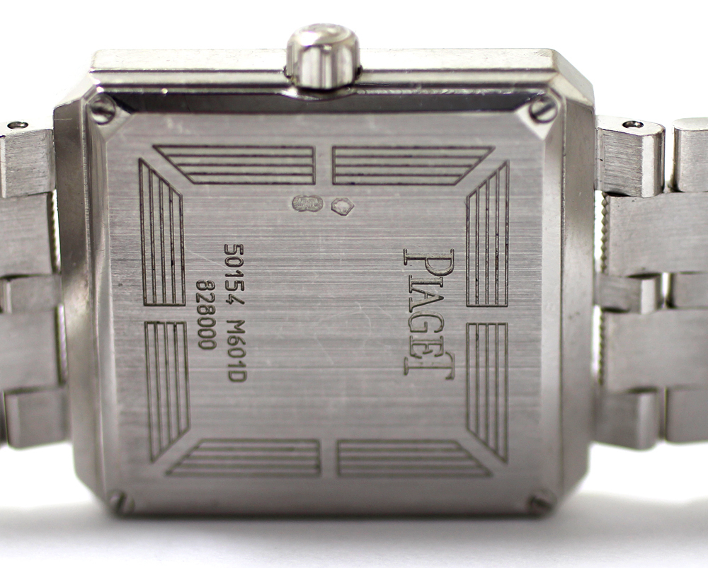 【PIAGET】ピアジェ プロトコル ウォッチ K18WG ホワイトゴールド 112.7ｇ Ref.50154 M601D クォーツ 腕時計の画像7