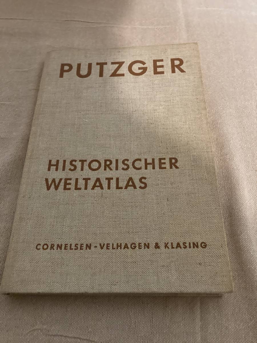 洋独書　ドイツ語　地図　PUTZGER HISTORISCHER WELTATLAS_画像1