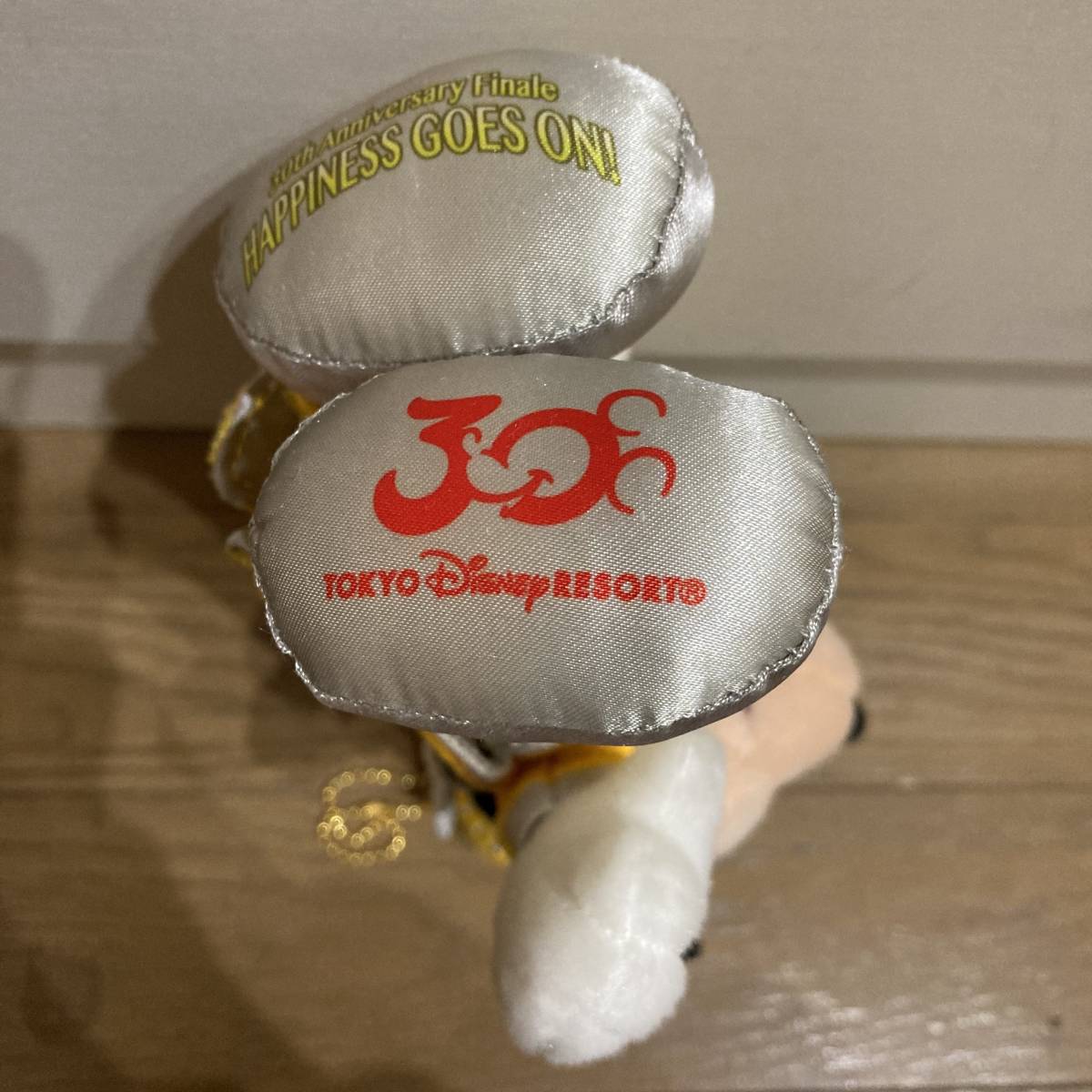 【美品】ミッキーマウス ぬいぐるみバッジ ビッグサイズ 30周年 フィナーレ 東京ディズニーリゾート ディズニーランド ぬいば 送料520円の画像5