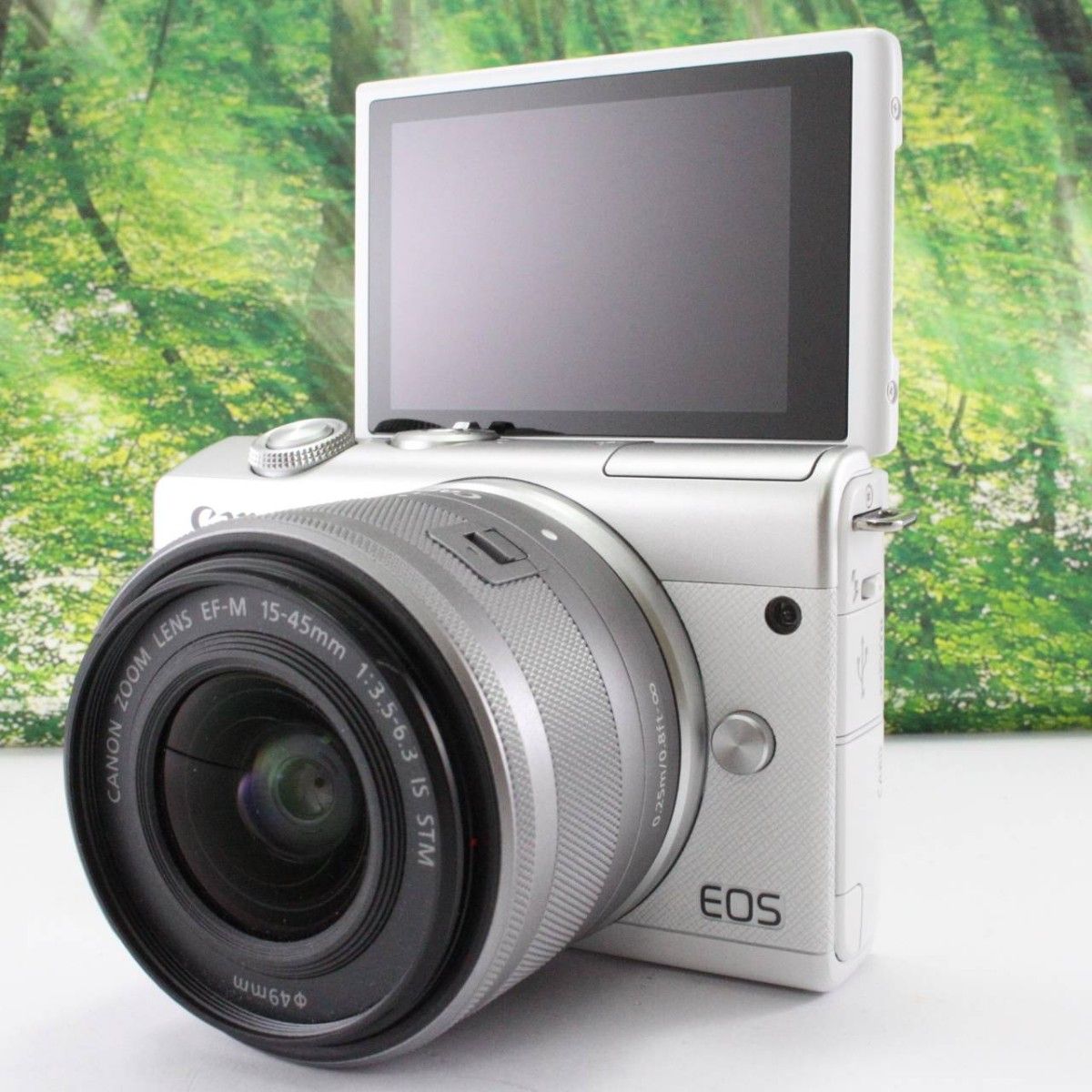 Canon ミラーレス一眼カメラ EOS M200 標準ズームキット ホワイト-