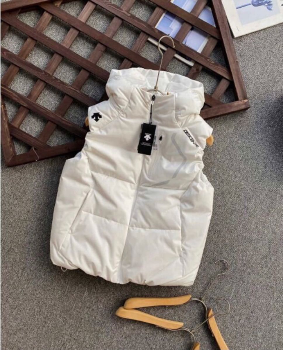 デサント DESCENTE メンズ ゴルフ ベスト ダウンベスト フード付き