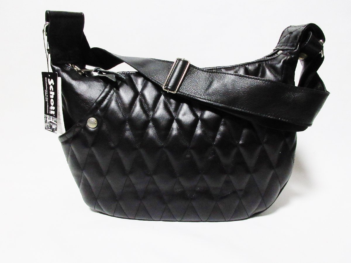 新品 Schott PADDED LEATHER BANANA BAG ショット パデット レザー