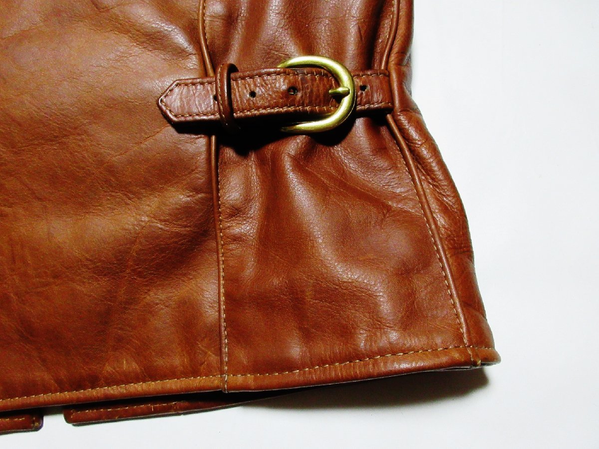 極美品 近年モデル VANSON MODEL ENF バンソン シングル ライダース
