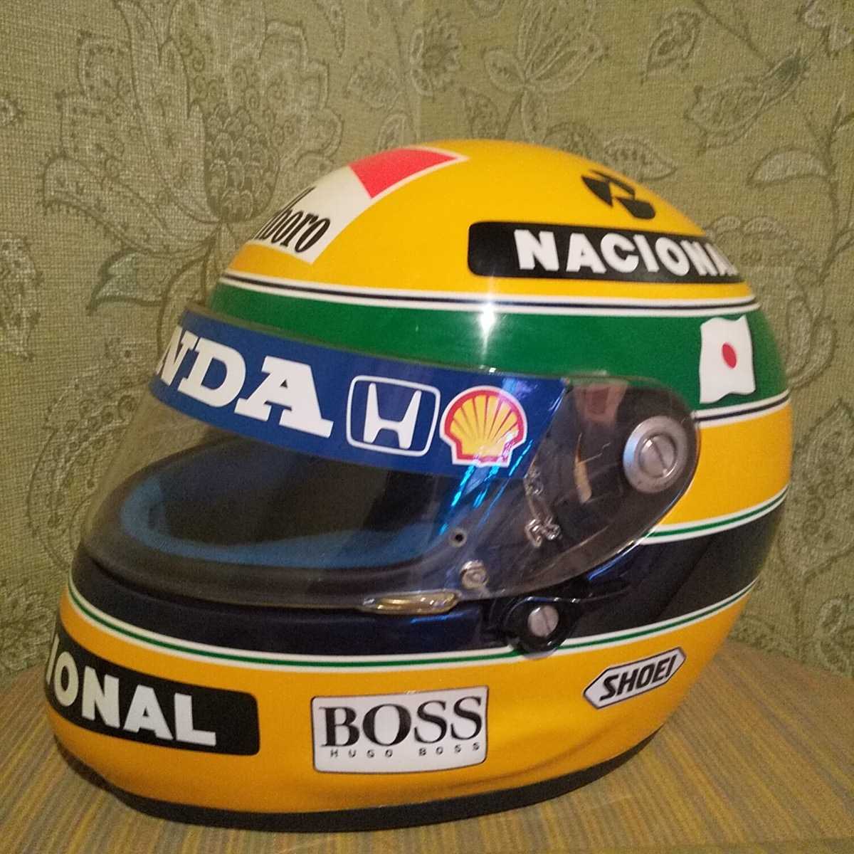 限定版 アイルトン・セナ レプリカヘルメット X-FOUR・L SHOEI F1