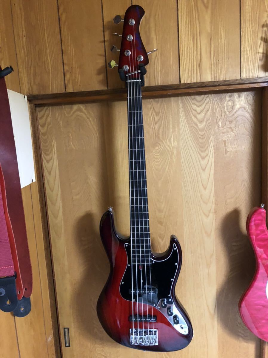 バッカス 5弦 ベース Bacchus Handmade Series WOODLINE 517