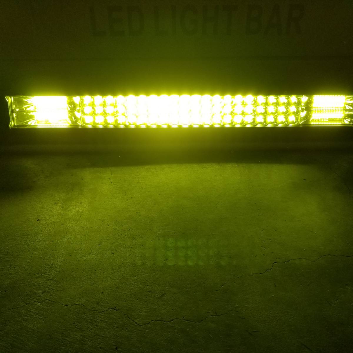新品 LED ワークライト イエロー 作業灯 432w 80cm防水 ライトバー LEDバー 黄色 投光器 ジムニー 集魚灯 サーチライト12v24v  汎用 フォグ