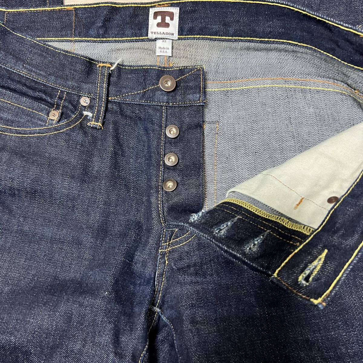美品 TELLASON 32 セルビッチデニム アメリカ製|PayPayフリマ