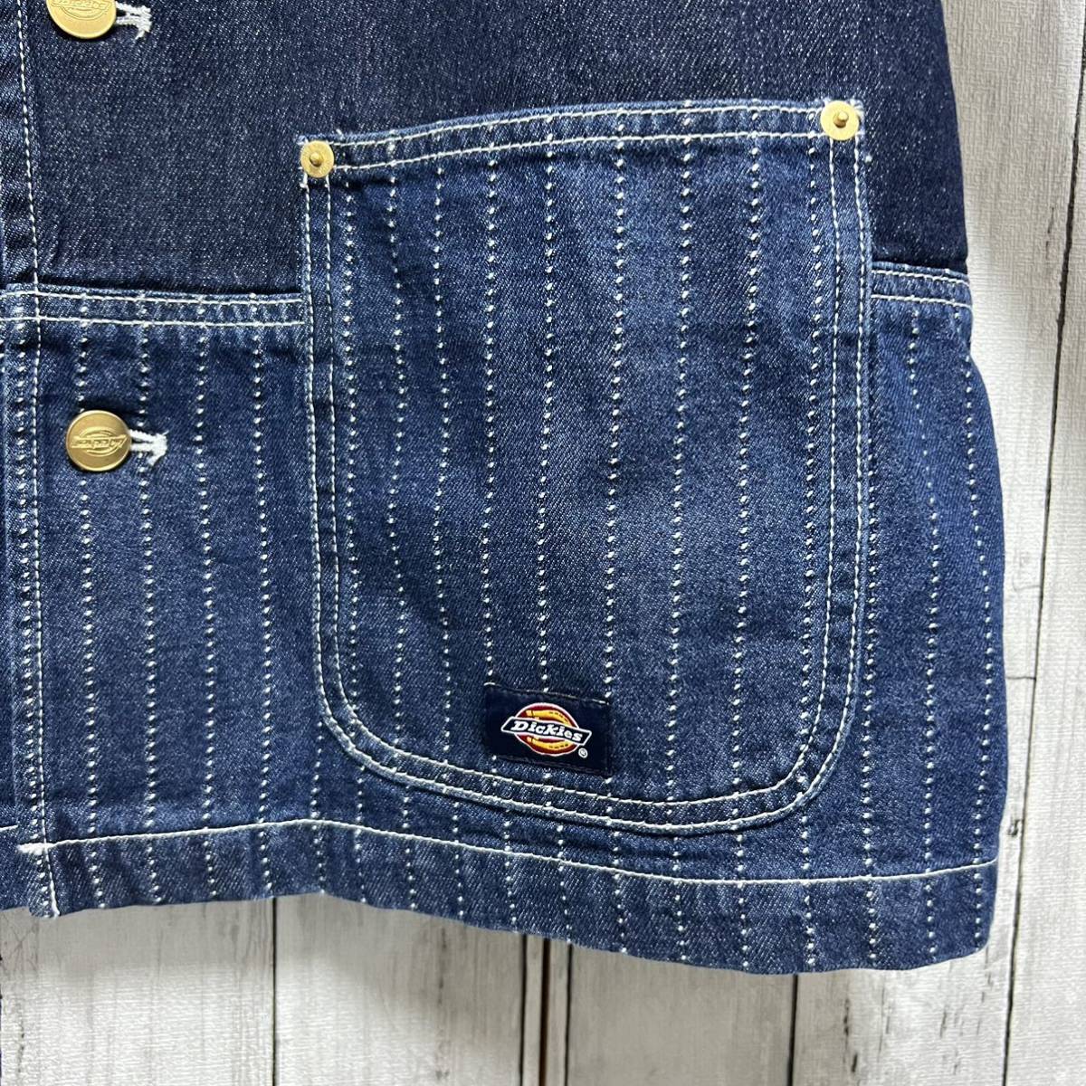 美品！Dickies ストレッチデニムカバーオール！_画像3