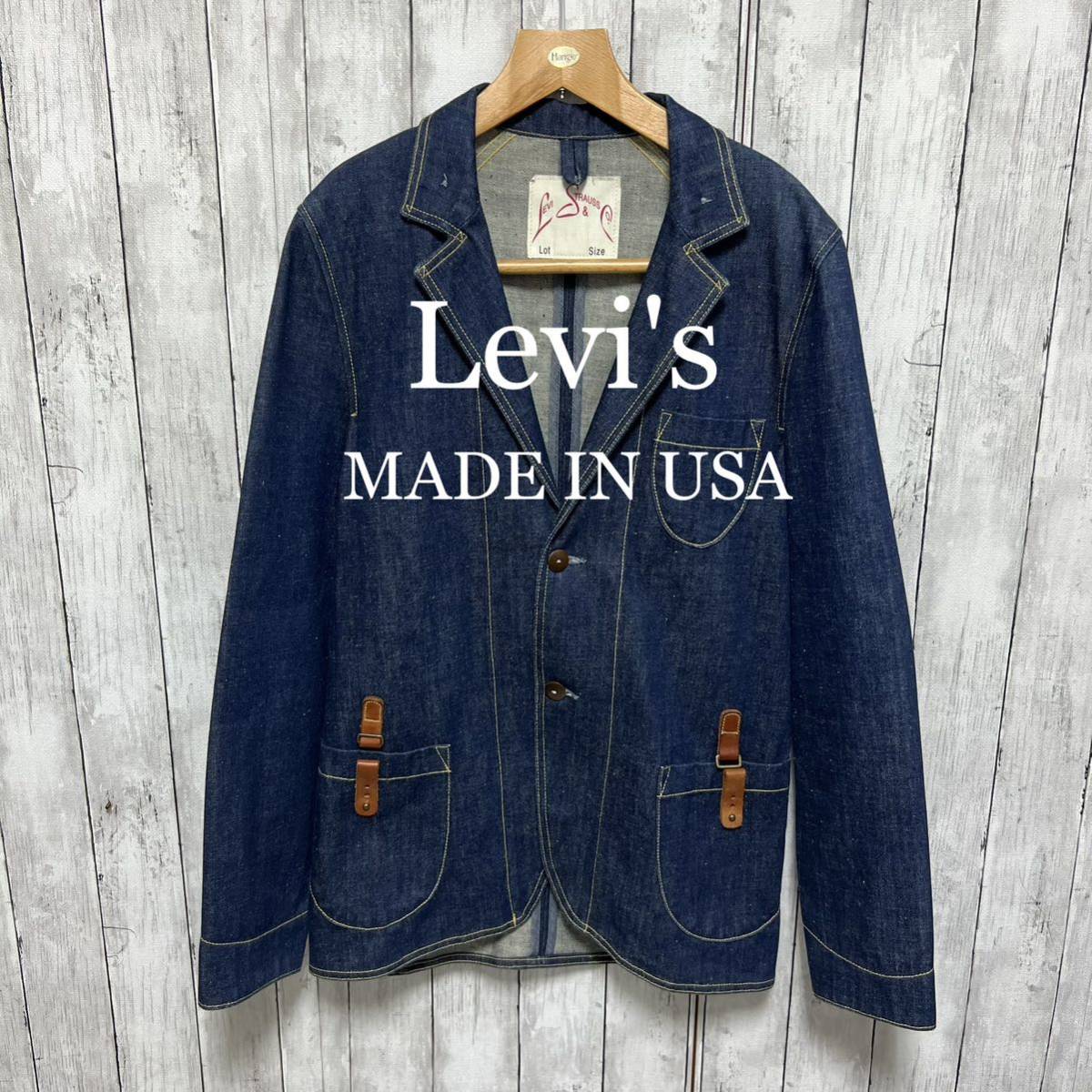 美品 Levi'sアメリカ製デニムテーラードジャケット|Yahoo 美品 Levi'sアメリカ製デニムテーラードジャケット|Yahoo