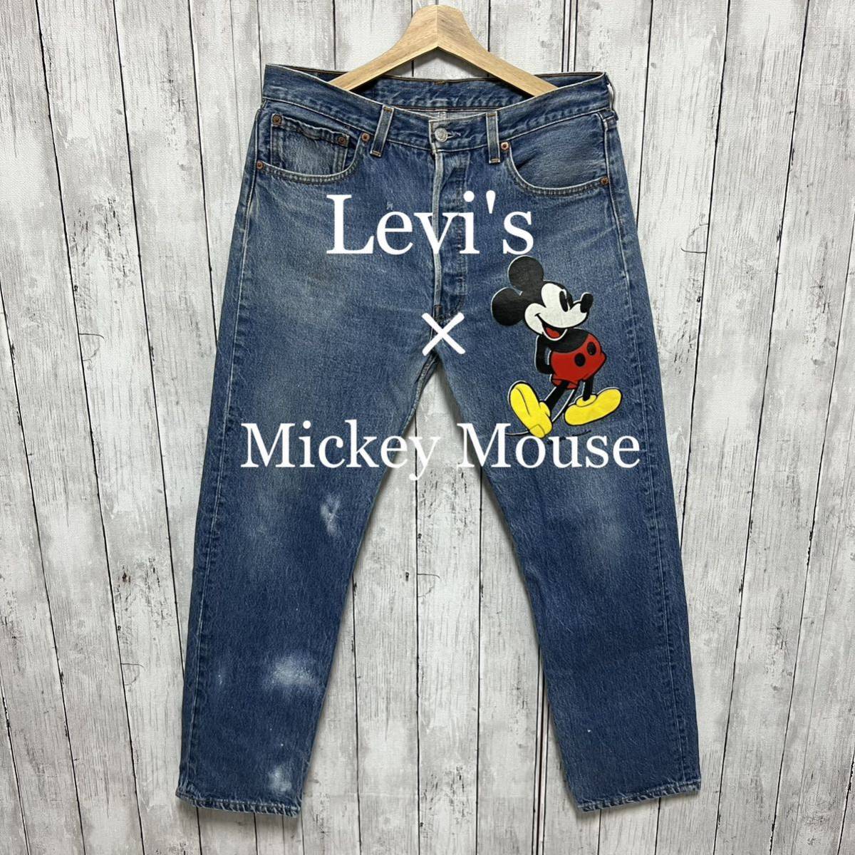 Levi's501× Mickey Mouse アメリカ製デニム！