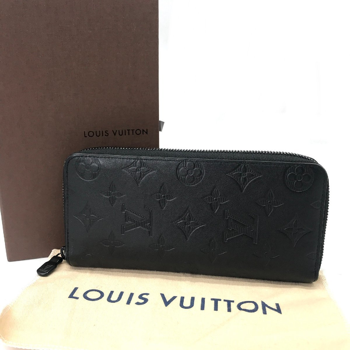 LOUIS VUITTON ルイヴィトン モノグラム シャドー ジッピー ウォレット