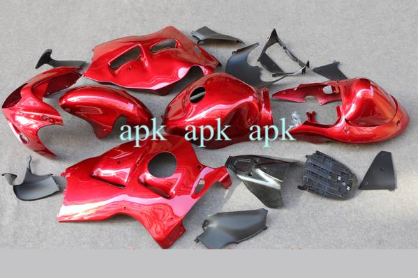 隼 GSXR1300 97-07社外カウル(メタリック赤)－カスタム無料
