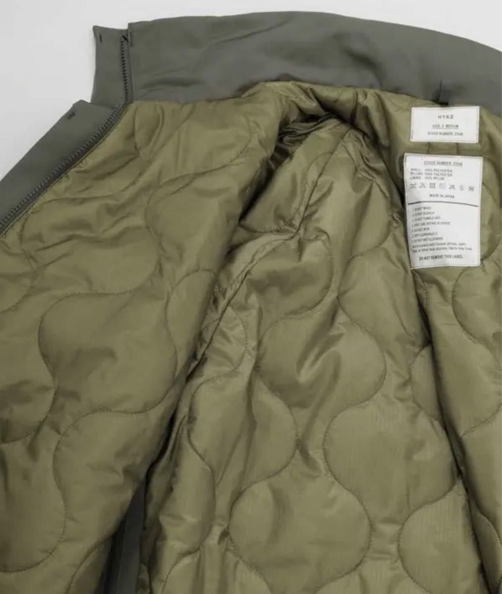 アイボリー×レッド 【サイズ5】HYKE × BIOTOP FIELD PARKA ブラック