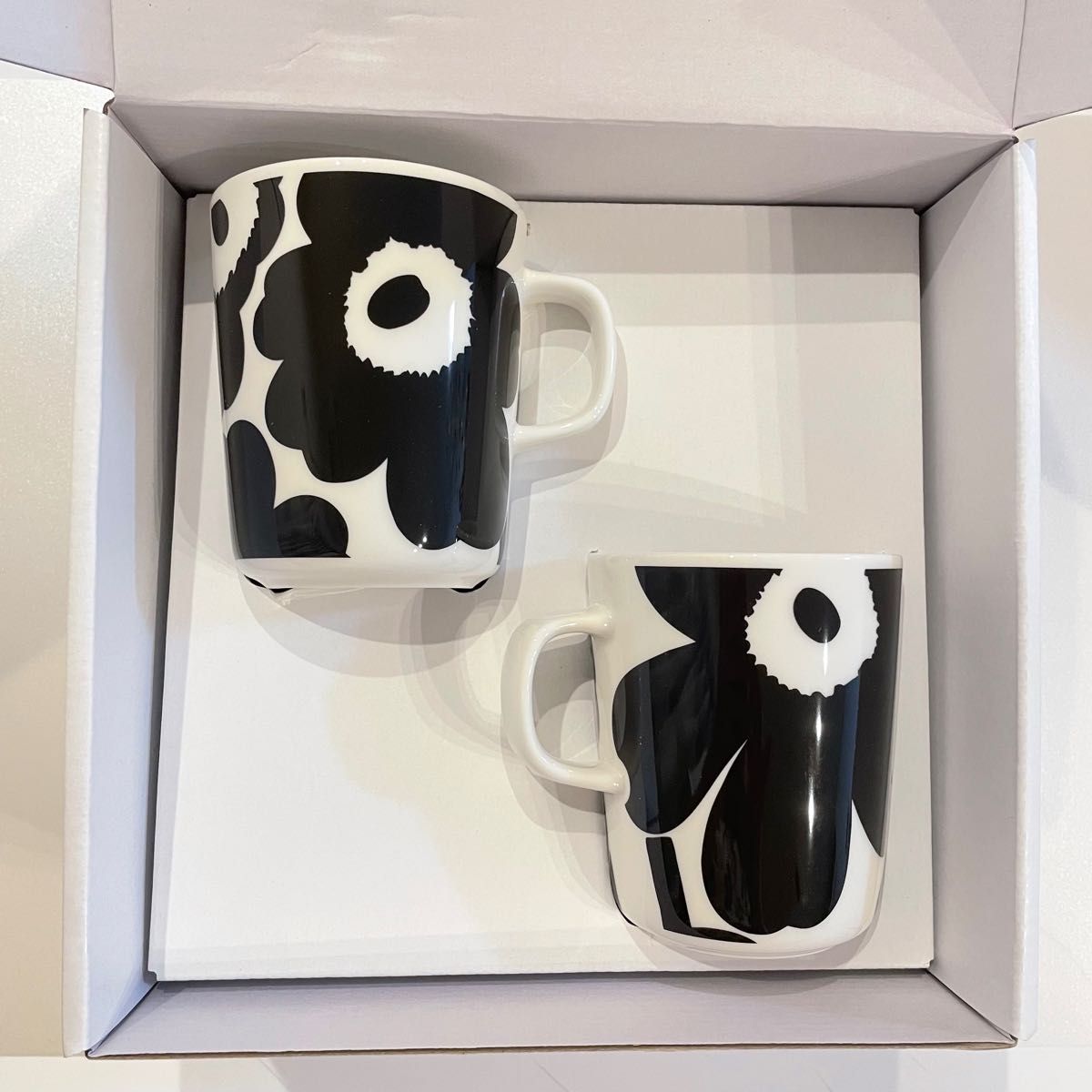 marimekko マリメッコ　モノトーンプレート×マグカップ×ラテマグセット