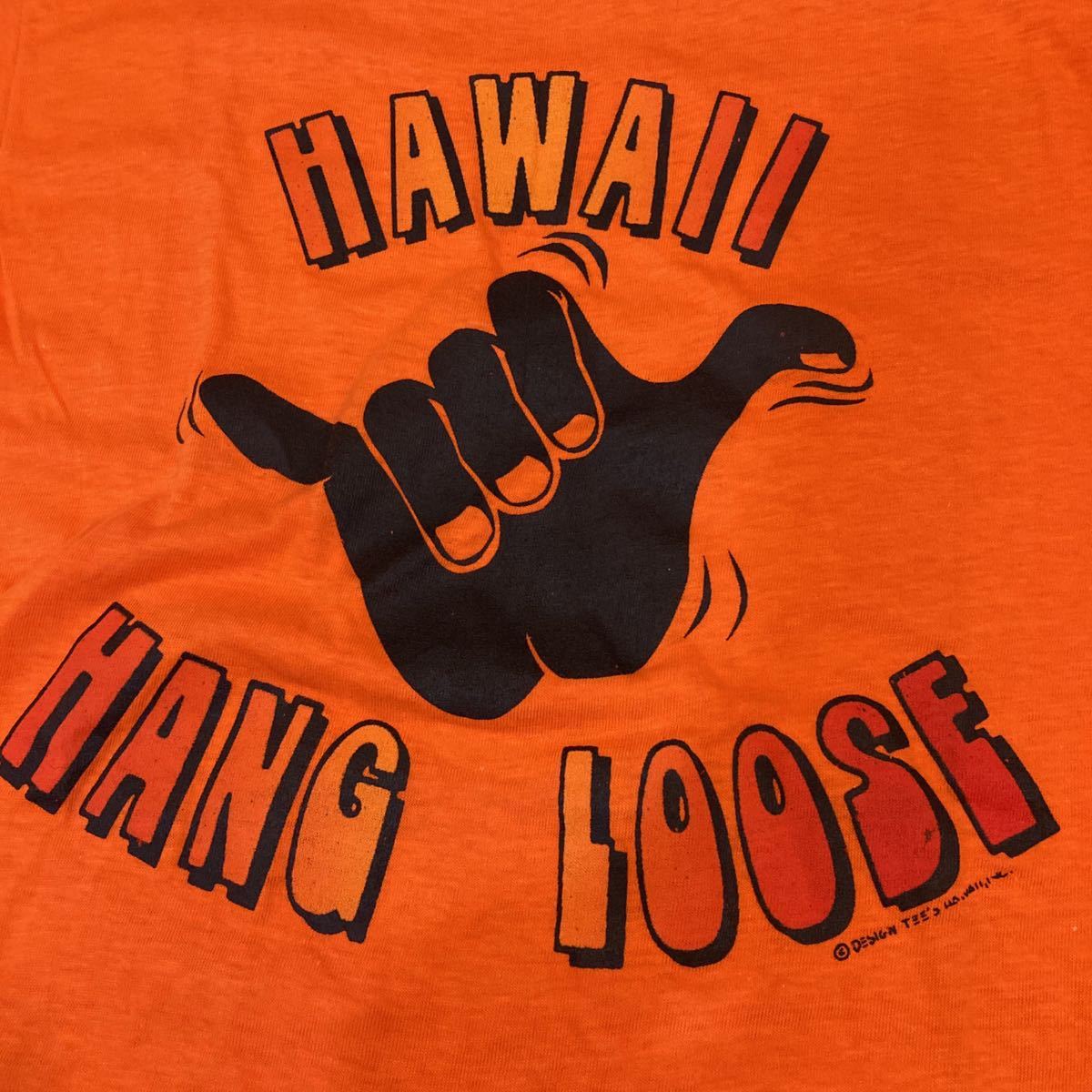 入手困難　hawaii hang loose 80's ビンテージ Ｔシャツ screenstars Sサイズ 新品未使用 デッドストック 田中凛太郎_画像3