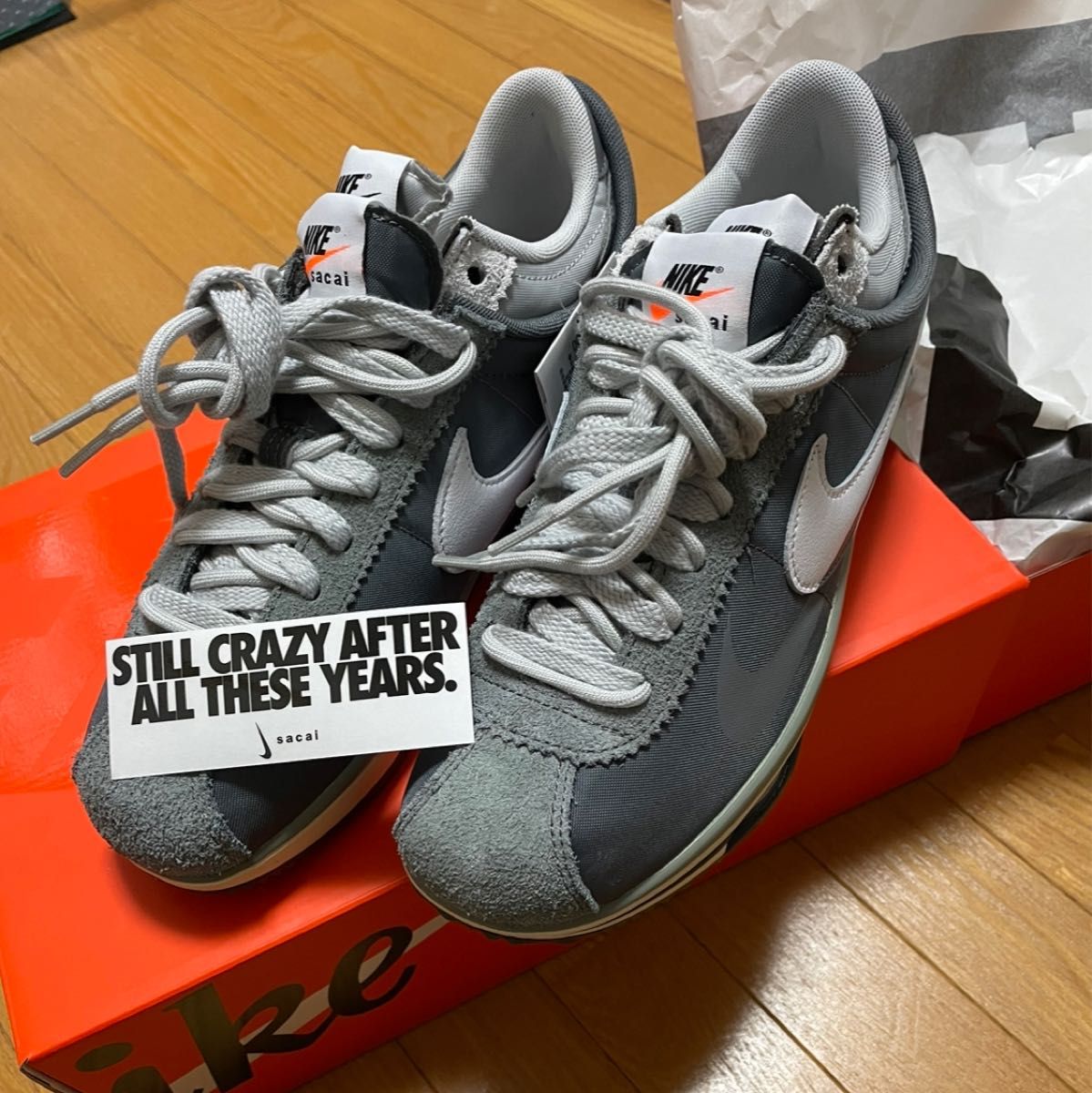 即納!最大半額!】 sacai × Nike Zoom Cortez 23cm