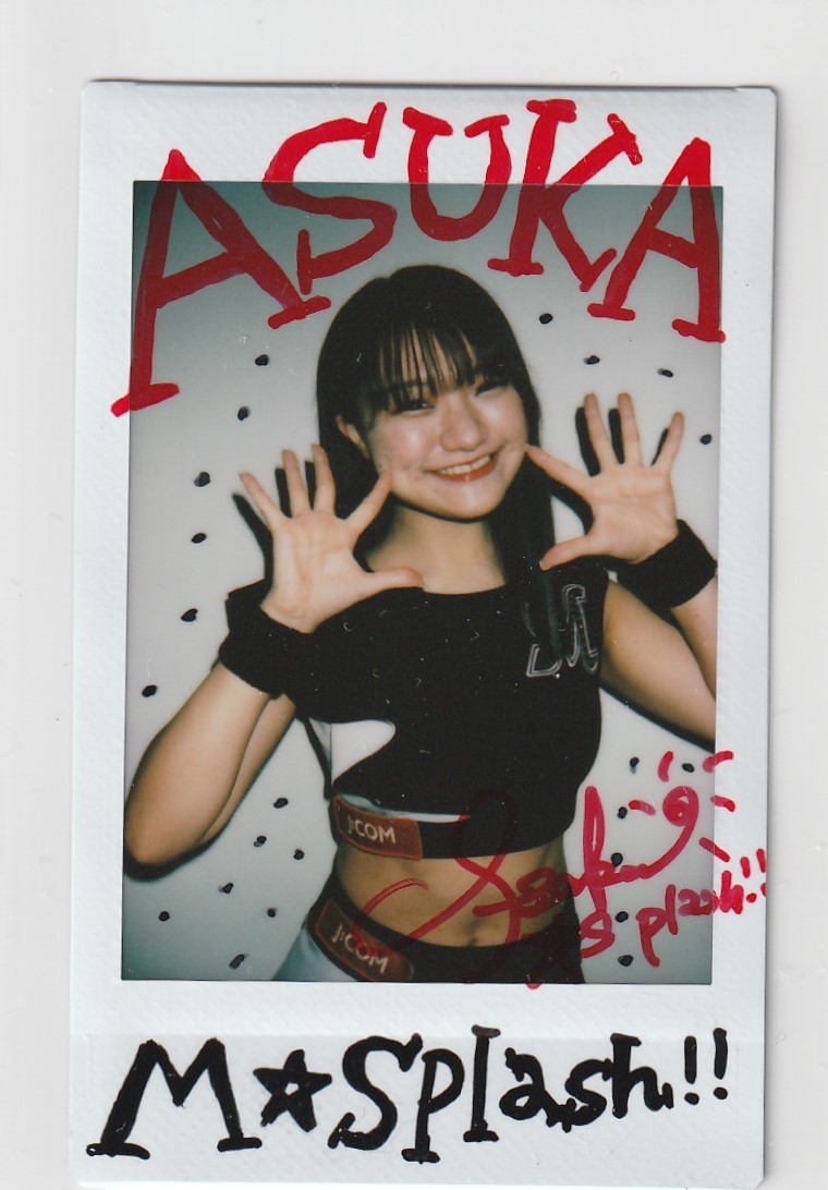 BBM2022チアリーダー舞　10枚限定直筆サイン生チェキ　ASUKA(千葉ロッテ/M☆Splash!!) 即決_画像1