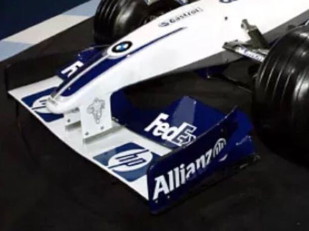 ウィリアムズ F1 FW25 フロントウイング エンドプレート 実使用 ウィリアムズ F1 FW25 フロントウイング エンドプレート 実使用