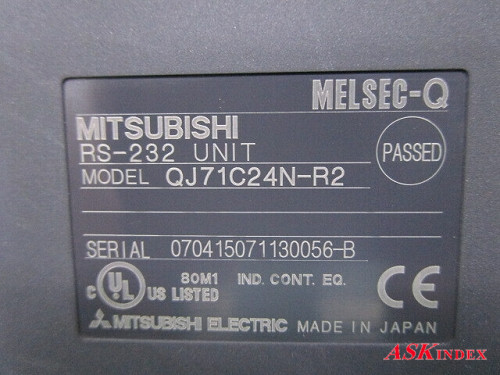 ■□ ※送料無料【管理番号M90590】MITSUBISHI シーケンサ MELSEC シリアルコミュニケーションユニット QJ71C24N-R2 (通電確認済) □■_画像3