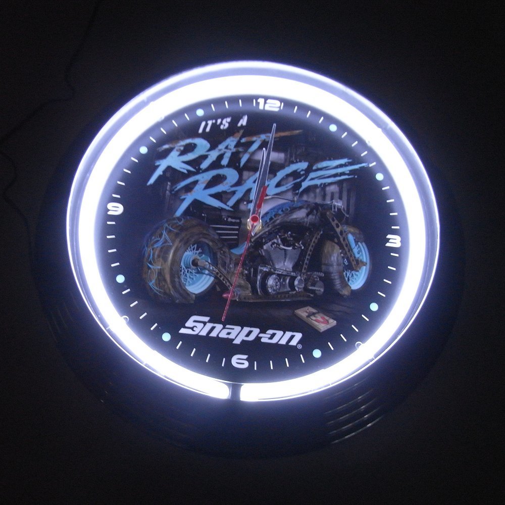  Snap-on SNAP-ON neon имеется стена настенные часы wall часы неоновый свет часы 