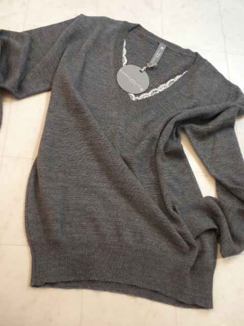  including carriage! new goods! cheap!*. Italy made [CRISTINA GAVIOLI]* Christie naga vi oli* small face .. make ~ on goods gray knitted!S size 