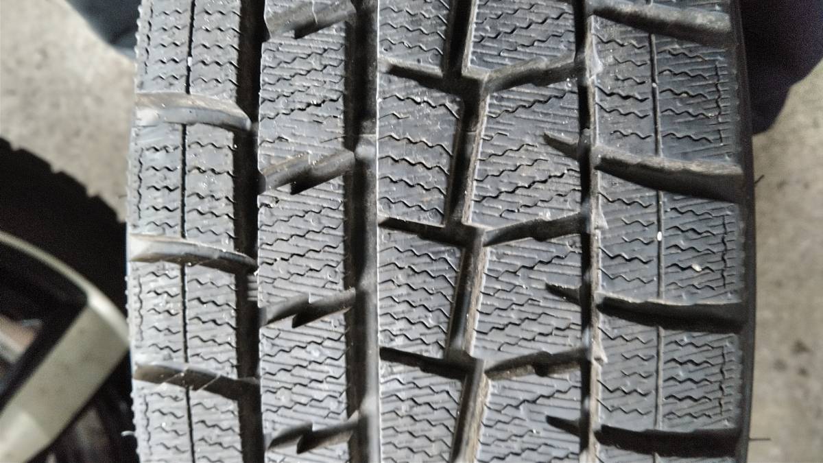 175/65R15バリ山バリ溝ダンロップスタッドレス冬アルミホイール4本セットキューブマーチデミオスイフトヴィッツアクアフィット_画像9