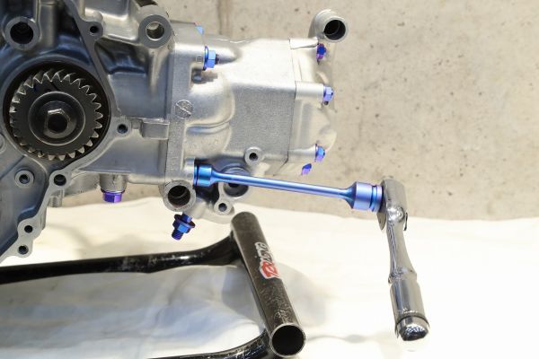 1円売切！ シリンダーナット専用ツール [ ブルー ／ ブラック ] NSR250R T2Racing チタンパーツ 工具_参考画像