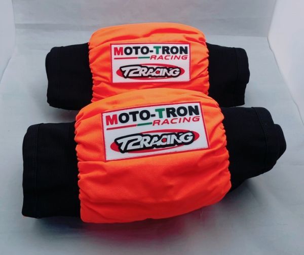 1円売切！３年保証付き！T2Racing×MotoTron製 コラボタイヤウォーマー 前後セット 選べるサイズ 17inch【 110-120 / 110-140 / 120-165 】_画像1