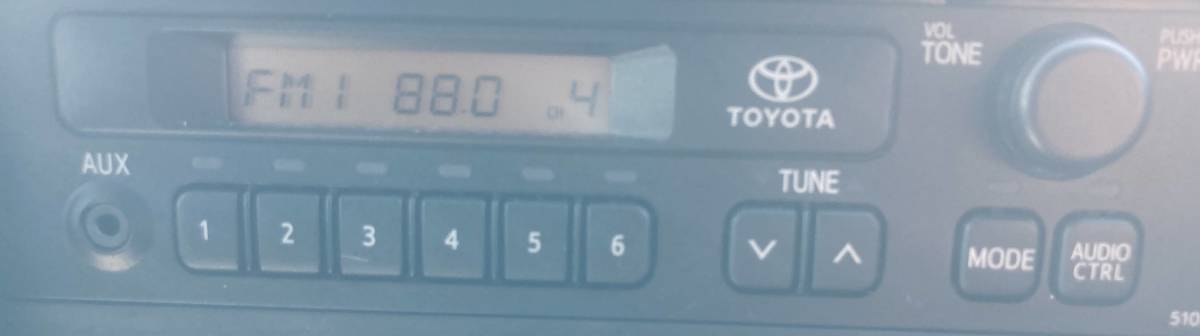 トヨタ 純正 FM AM チューナー ラジオ 86120-52B30 CR-LS04J04D ライトエース プロボックス ハイエース サクシード 送料520円の画像4