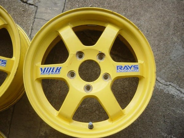 ◎A071 RAYS VOLK Racing TE37C アルミホイール 4本 15×6J+45 114.3 5穴 5H レイズ ボルクレーシング シビックインテグラスイフト★富山市_画像5