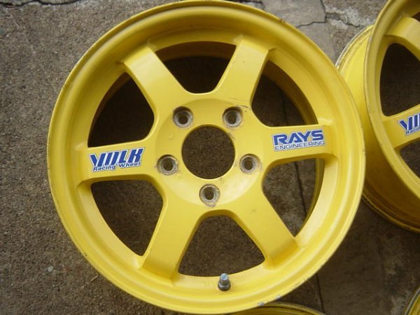 ◎A071 RAYS VOLK Racing TE37C アルミホイール 4本 15×6J+45 114.3 5穴 5H レイズ ボルクレーシング シビックインテグラスイフト★富山市_画像4