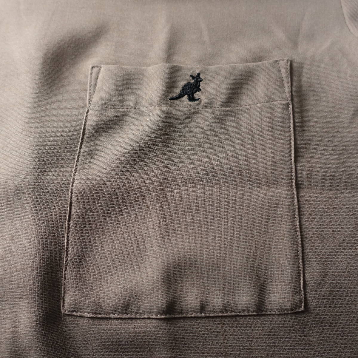  прекрасный товар *KANGOL/ Kangol /L/ рубашка с коротким рукавом / серый ju/ мужской / tops 