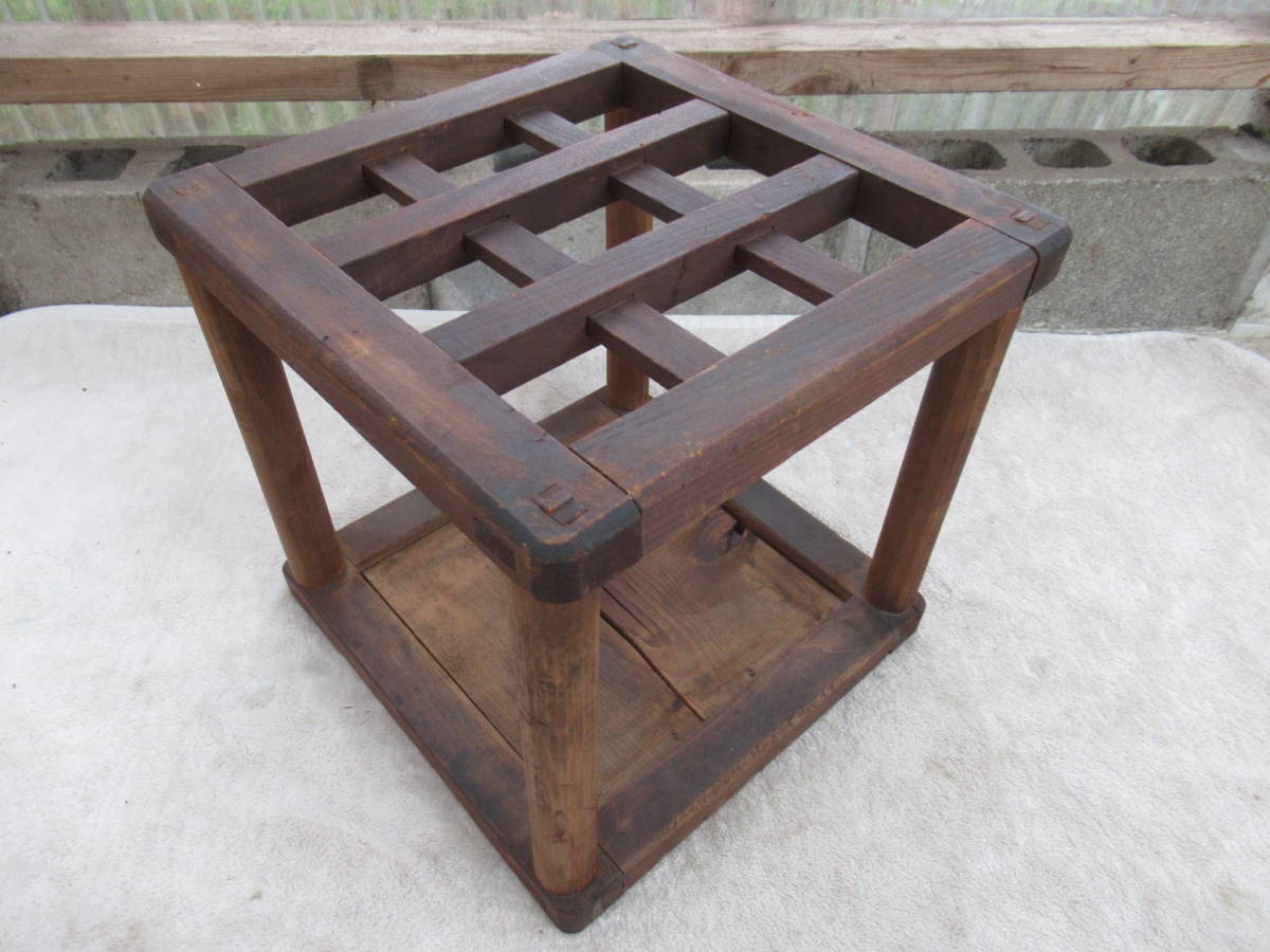 ヤフオク! - 昭和レトロ 木製 やぐら 櫓 あんか 手炙り 火鉢 堀こた...