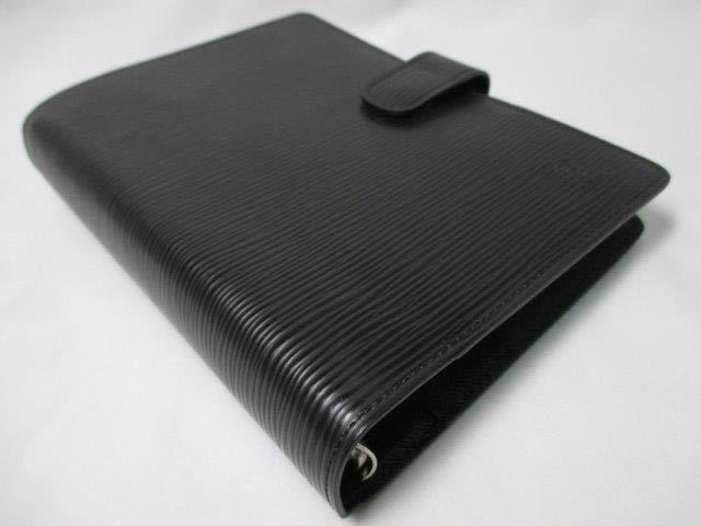 超美品 ルイヴィトン 手帳MM エピ 黒 システム手帳MM 本物