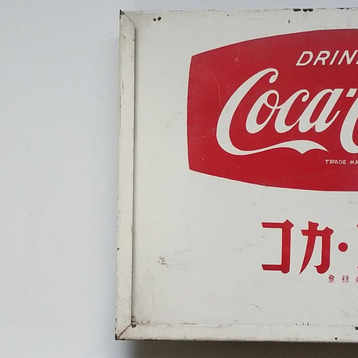  Coca * Cola табличка Showa Retro retro подлинная вещь 