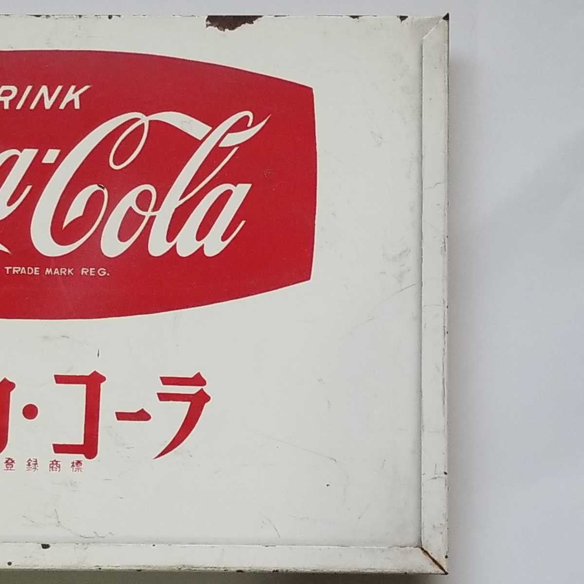  Coca * Cola табличка Showa Retro retro подлинная вещь 