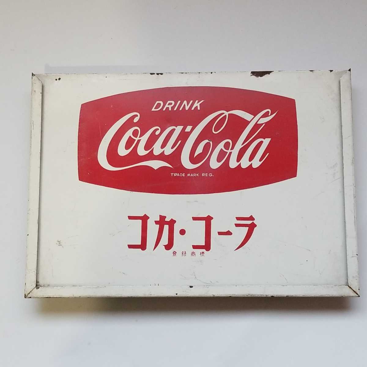  Coca * Cola табличка Showa Retro retro подлинная вещь 