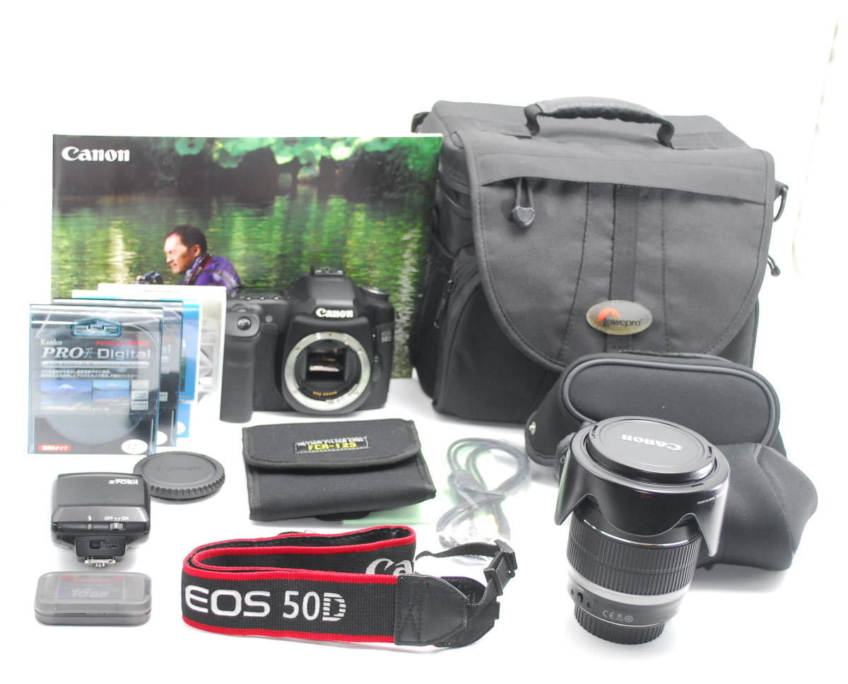 正規品販売！ 50D EOS デジタル一眼レフカメラ ☆極上品☆Canon EF-S18