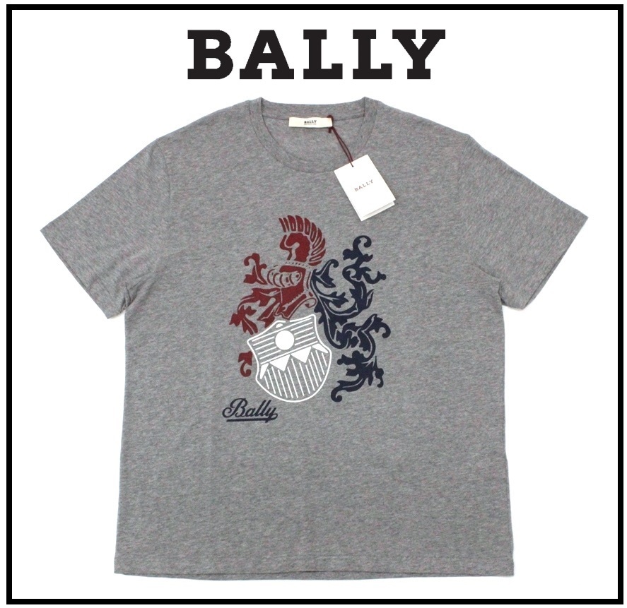 5万新品◆S◆BALLYバリー グレープリントコットンTシャツ_画像1