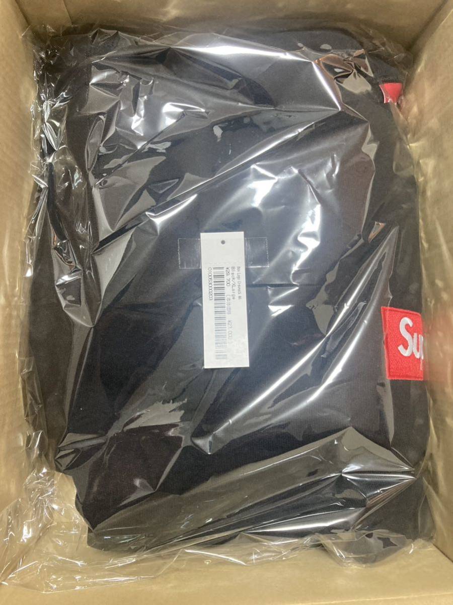 送料無料 新品 XL SUPREME Box Logo Crewneck Black ブラック 黒