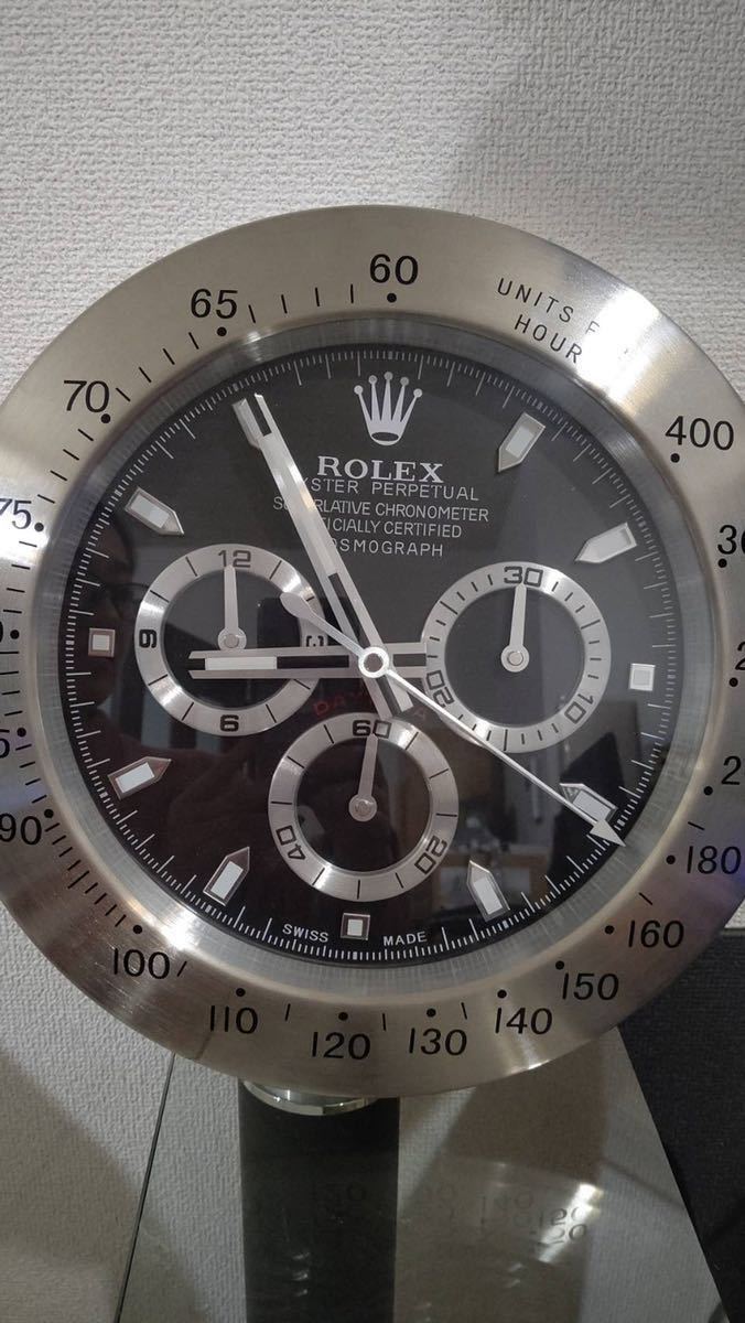 美品 販促用 非売品ROLEX DAYTONA ロレックス 掛け時計&置き時計２個
