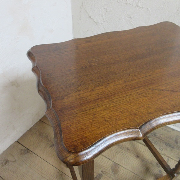 イギリス アンティーク 家具 オケージョナルテーブル サイドテーブル ツイストレッグ 飾り棚 木製 英国 SMALLTABLE 6935c_画像8