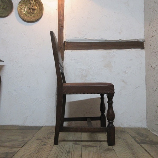 イギリス アンティーク 家具 ダイニングチェア 椅子 イス 店舗什器 カフェ 木製 オーク 英国 DININGCHAIR 4954d_画像6