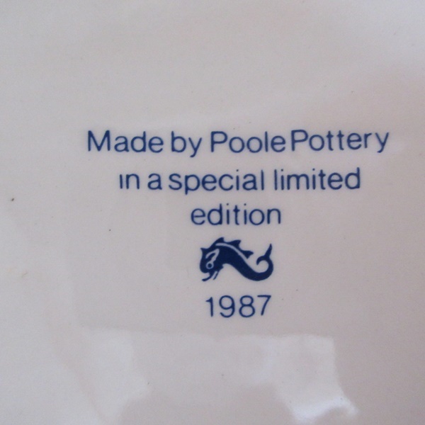 イギリス製 Poole Pottery プール陶器 絵皿 皿 プレート インテリア雑貨 キッチン雑貨 英国 plate 1698sb_画像5