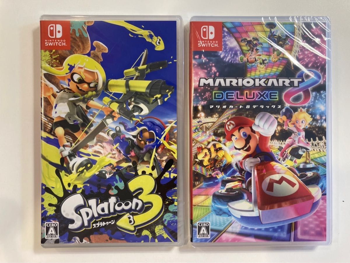 68%OFF!】 Switch マリオカート8デラックス スプラトゥーン3 2本セット
