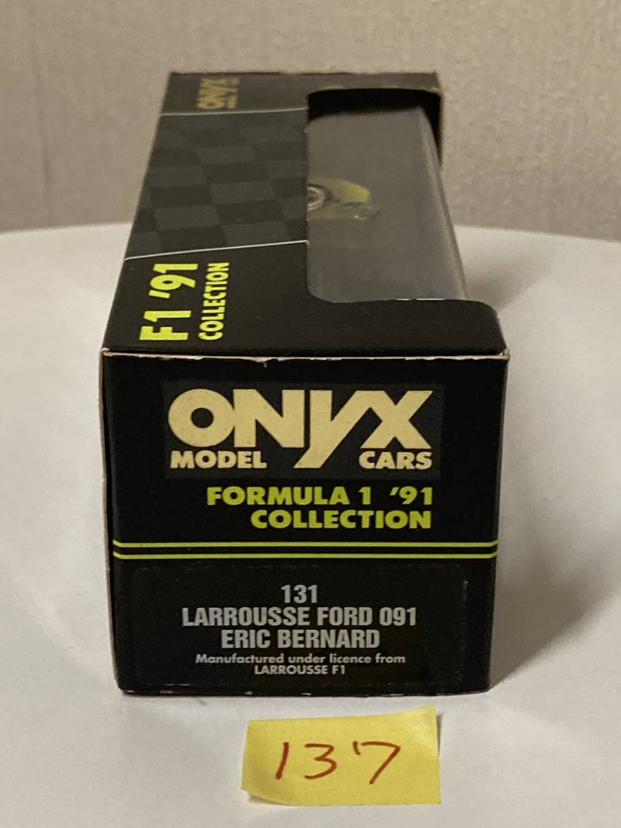 送料無料 送料無料 ONIX 1/43 オニキス ミニカー F1 FORMULA 1 F1 ’91 LARROUSSE FORD 091 ラルースフォード ミニカー 131の画像4