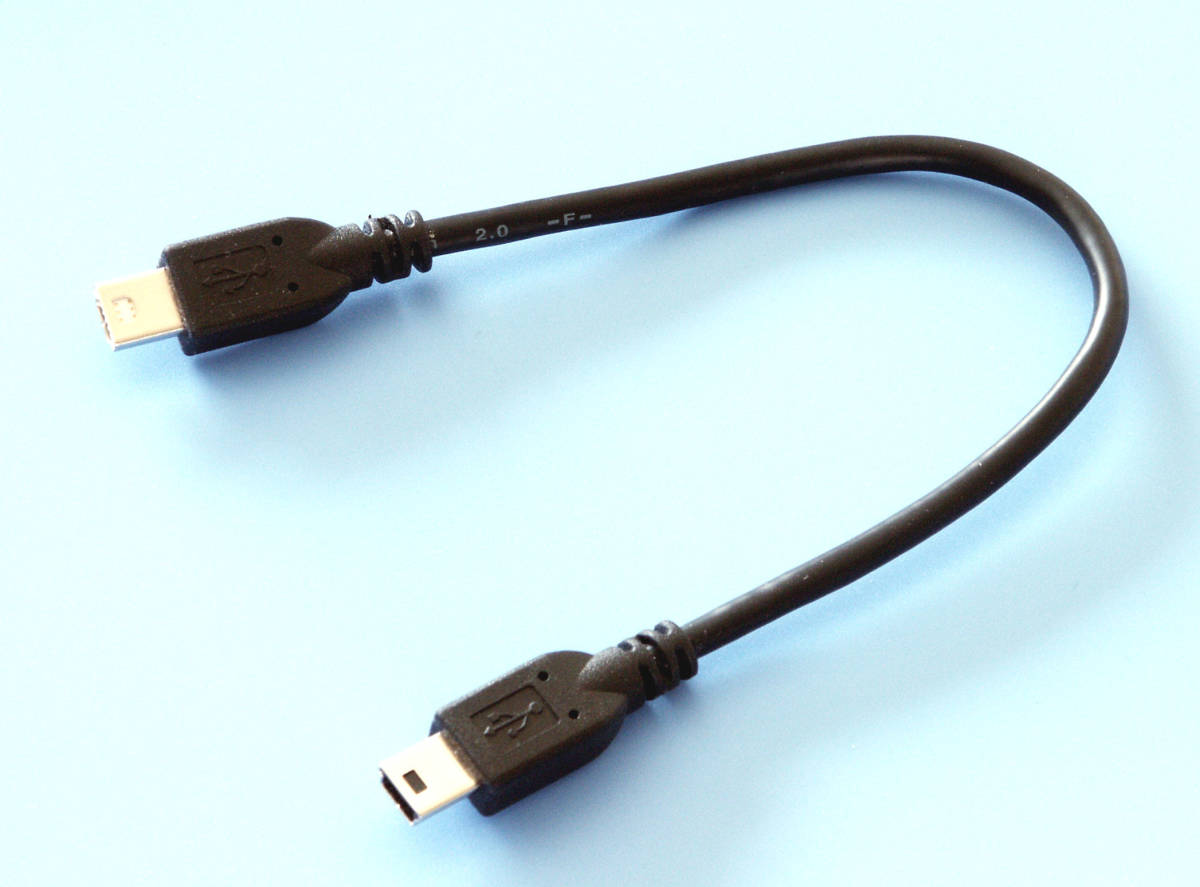  Mini USB cable Mini A = Mini B length 0.2m short ( Mini USB Mini-A 4 pin male = Mini USB Mini-B 5 pin male ) / AUM20MA04 interchangeable 19-P33