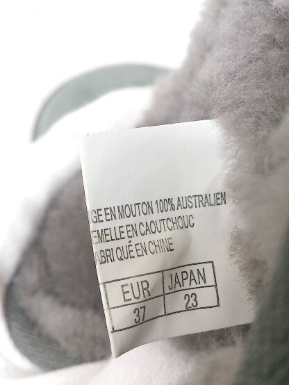 ■ EMU　エミュー ムートンブーツ ボア ミドル スエード やや汚れ有 23㎝ グレー レディース 1212000004608_画像8